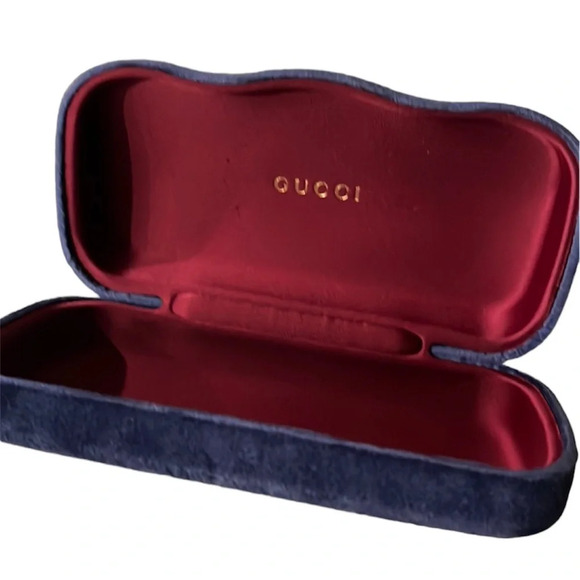 Gucci Glasses  case blue Suede - Picture 8 of 8